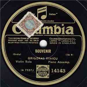 Grigoras Dinicu - Souvenir / Serenade