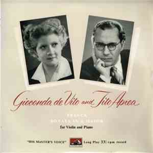 Gioconda De Vito, Tito Aprea, Franck - Sonata In A Major For Violin And Pia ...
