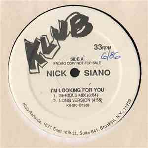 Nick Siano - I'm Looking For You