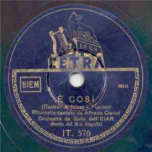 Alfredo Clerici / Otello Boccaccini - È Così / Reginella Campagnola