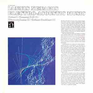 Iannis Xenakis - Electro-Acoustic Music