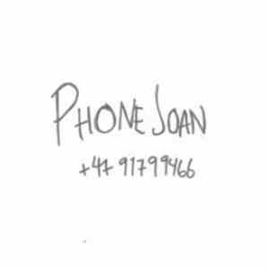 Phone Joan - +47 91799466