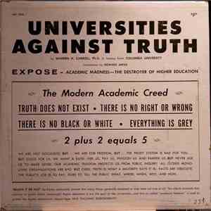Dr. Warren Carroll, Howard Jarvis - Universities Against Truth
