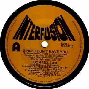 Don McLean - Words And Music / Since I Don't Have You