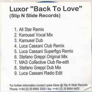 Luxor  - Back To Love
