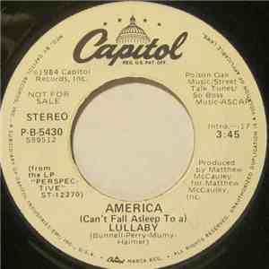 America  - (Can't Fall Asleep To A) Lullaby