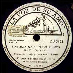 Beethoven / Orquesta Sinfónica, N. B. C. / Arturo Toscanini - Sinfonia N.º 5 En Do Menor Op. 67