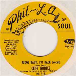 Cliff Nobles & Co - The Horse / Judge Baby, I'm Back