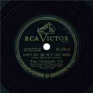 Page Cavanaugh Trio - Love's Got Me In A Lazy Mood / Triskaidekaphobia