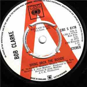 Bob Clarke  - Bring Back The Boogie