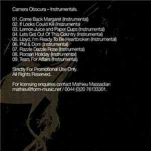 Camera Obscura - Instrumentals