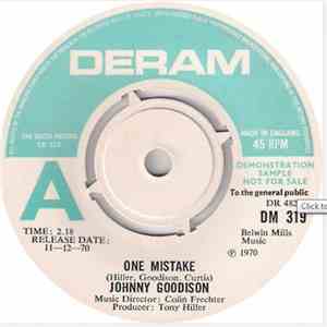 Johnny Goodison - One Mistake