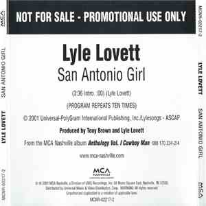 Lyle Lovett - San Antonio Girl