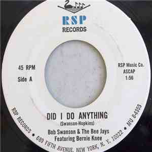Bob Swanson & The Bee Jays - Did I Do Anything