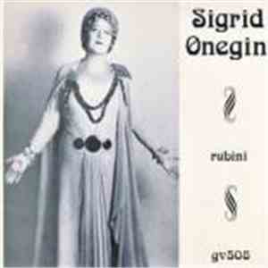 Sigrid Onegin - Sigrid Onegin