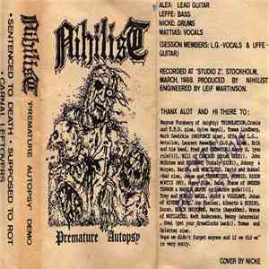 Nihilist  - Premature Autopsy