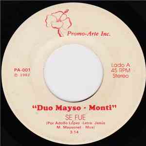 Duo Mayso-Monti - Se Fue / Alondras En Los Bosques