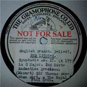 Sir Thomas Beecham, The Royal Philharmonic Orchestra, Wolfgang Amadeus Moza ...