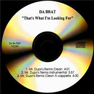 Da Brat Ft. Missy Elliott & Jermaine Dupri - That's What I'm Looking For (R ...