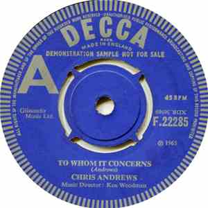 Chris Andrews  - To Whom It Concerns