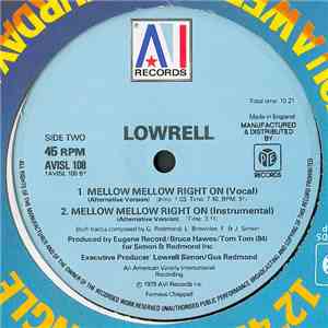 Lowrell - Mellow Mellow Right On