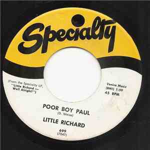 Little Richard - Poor Boy Paul / Wonderin'
