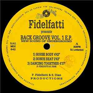 Fidelfatti - Back Groove Vol 1 EP - New Sound Of Underground