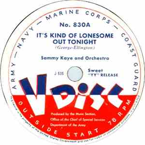 Sammy Kaye And Orchestra / Jimmy Brown  - It's Kind Of Lonesome Out Tonight / Possum Song / Rumble Rumble