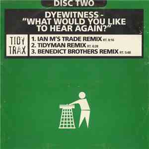 Dyewitness - What Would You Like To Hear Again?