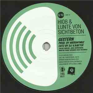 Hiob & Lunte Von Sichtbeton - Gestern / Schwarz