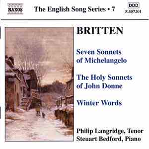 Britten - Philip Langridge, Steuart Bedford - The English Song Series 7