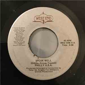 Philly U.S.A. - Speak Well / Instrumentally Speaking