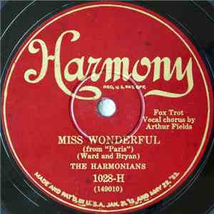 The Harmonians - Miss Wonderful / Somebody Mighty Like You