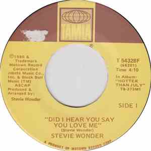 Stevie Wonder - Did I Hear You Say You Love Me/As If You Read My Mind