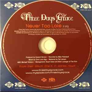 Three Days Grace - Never Too Late