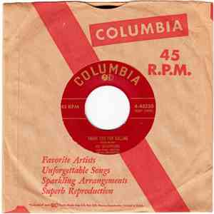 Jo Stafford With Paul Weston And His Orchestra - Thank You For Calling / Wh ...
