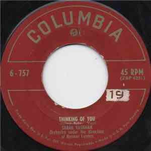 Sarah Vaughan - Thinking Of You / (I Love The Girl) I Love The Guy