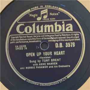 Tony Brent - Open Up Your Heart / Hearts Of Stone