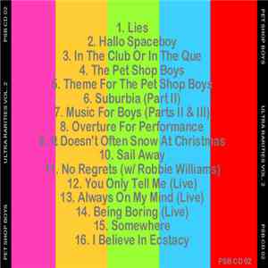 Pet Shop Boys - Ultra Rarities Volume 2