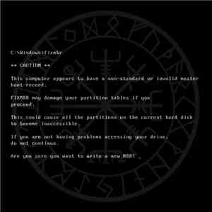 Master Boot Record - C:>Fixmbr