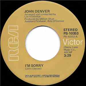 John Denver - I'm Sorry / Calypso