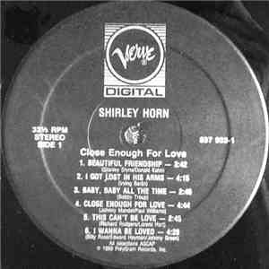 Shirley Horn - Close Enough For Love