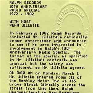 Various / Penn Jillette - Ralph Records 10th Anniversary Radio Special 1972 ...