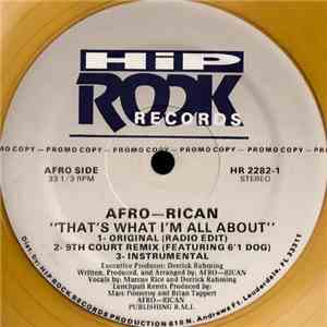 Afro-Rican - That's What I'm All About