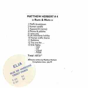 Matthew Herbert - Matthew Herbert #4 «Rum & Nuts»