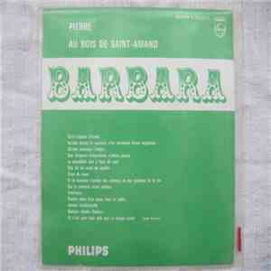 Barbara  - Pierre / Au Bois De Saint-Amand