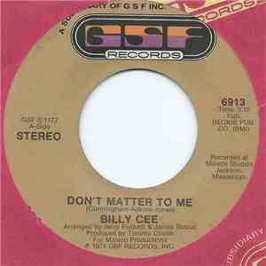 Billy Cee - Don't Matter To Me