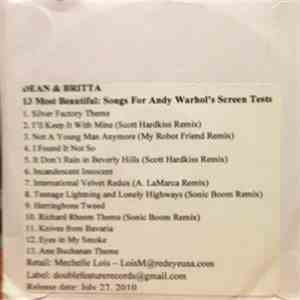 Dean & Britta - 13 Most Beautiful Songs For Andy Warhol's Screen Tests
