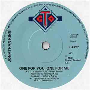 Jonathan King - One For You, One For Me