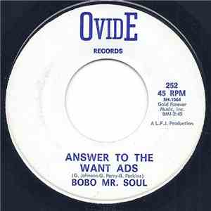 Bobo Mr. Soul - Answer To The Want Ads